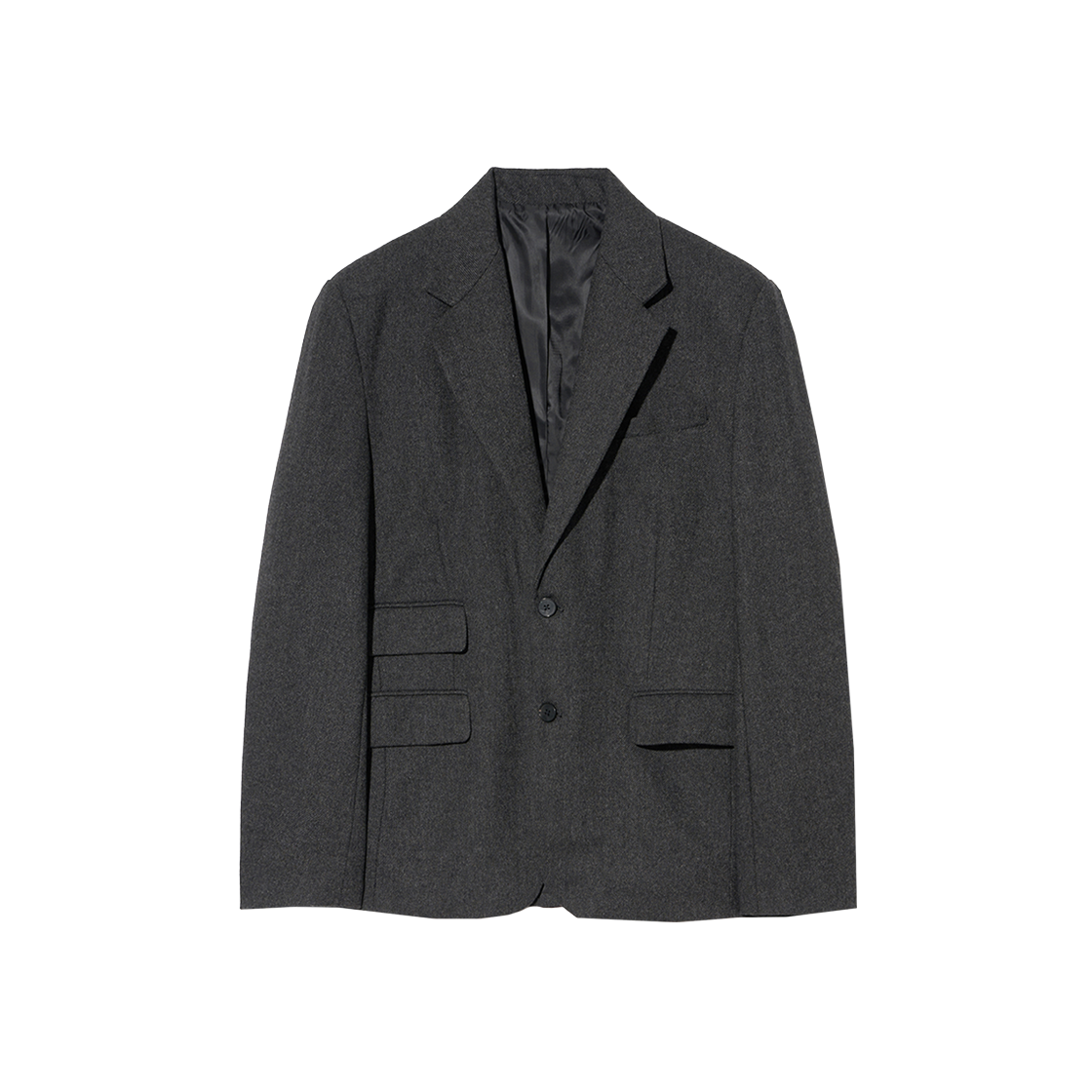 YEW1JK350ACH Yale Heritage Wool Blazer_Twill Charcoal