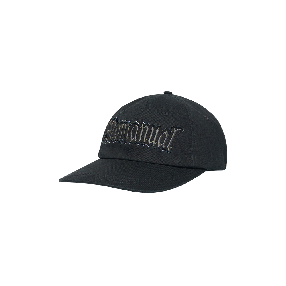 NMWF52HG04BLK NOMANUAL Gothic Patch Ball Cap Black