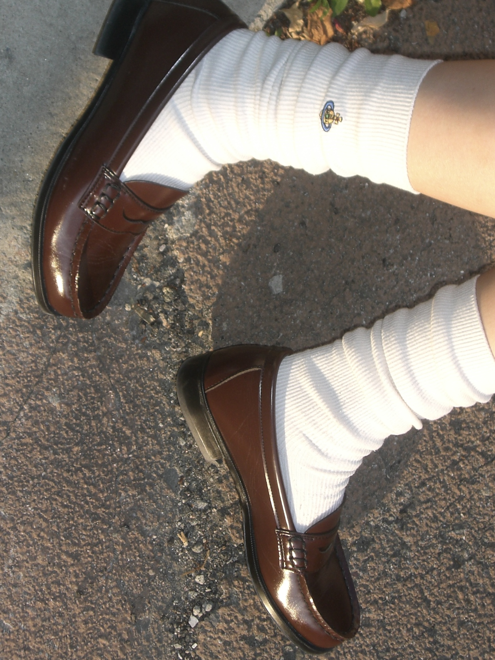 Haruta HS-4514 Penny Loafer Brown 착용 스타일 - 3