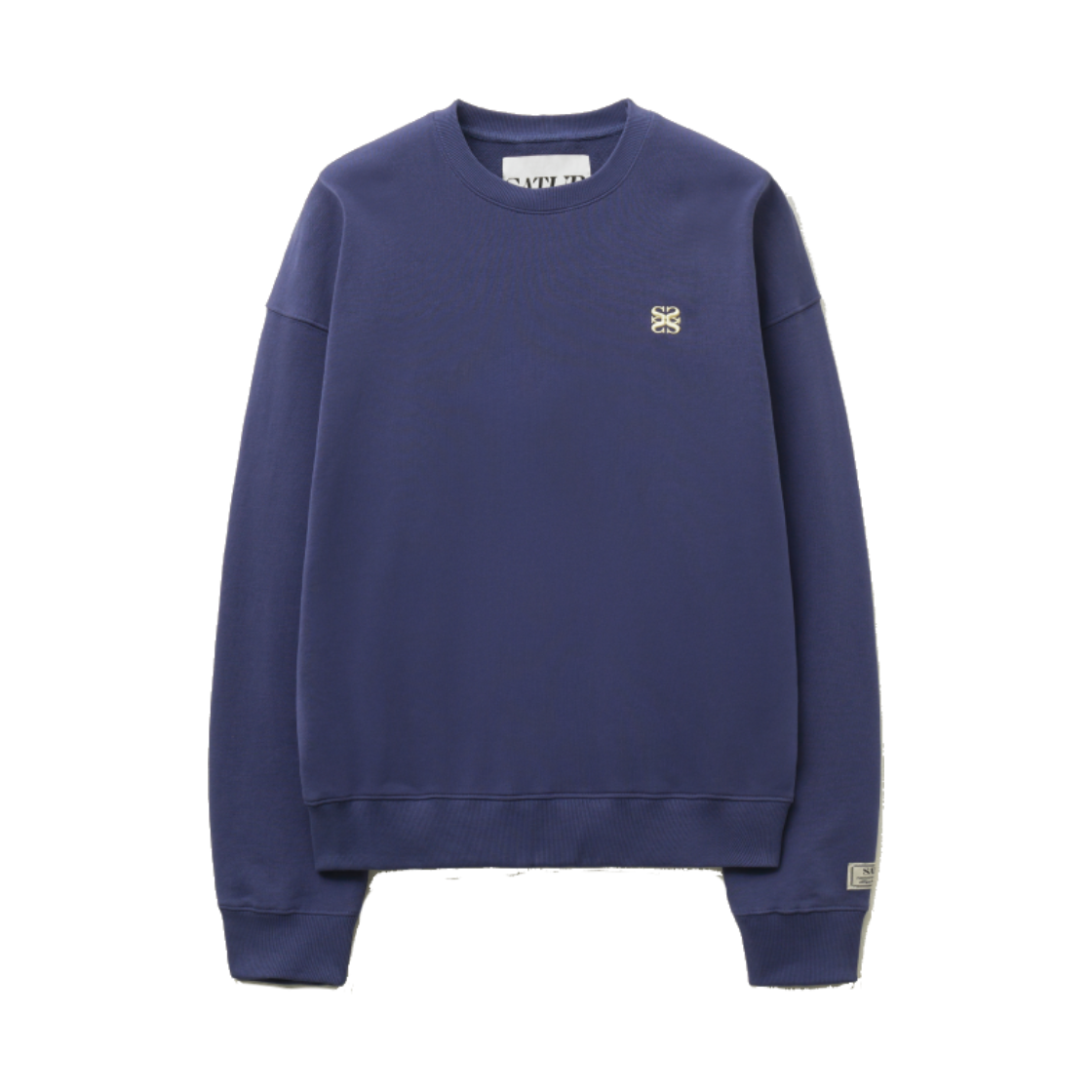 SA251MTM04PP SATUR Loren Small Logo Basic Sweatshirt Purple
