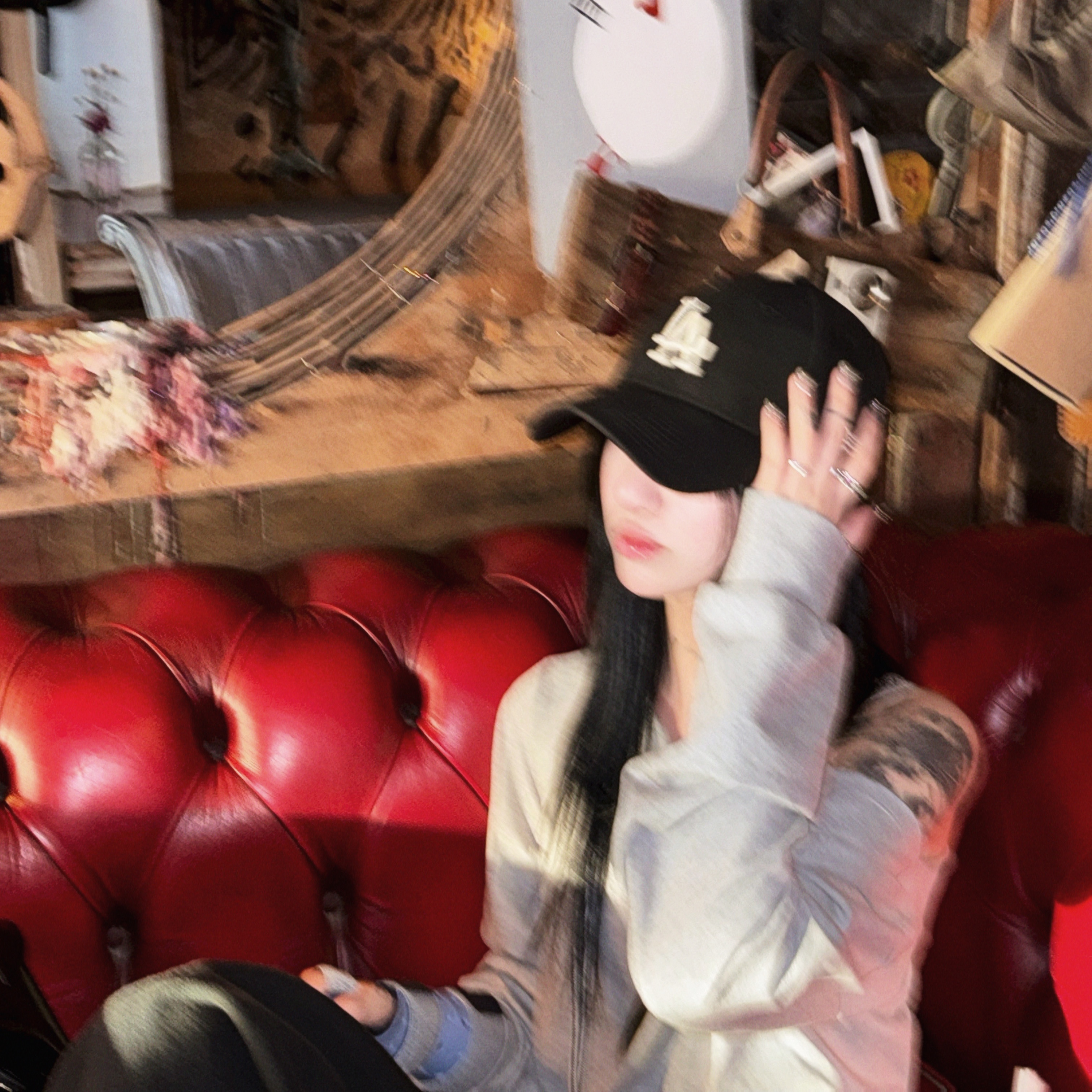 New Era Adjustable 9Forty LA Dodgers Essential Cap Black, (W) Jordan 1 Elevate High Dark Ash 착용 스타일 - 1