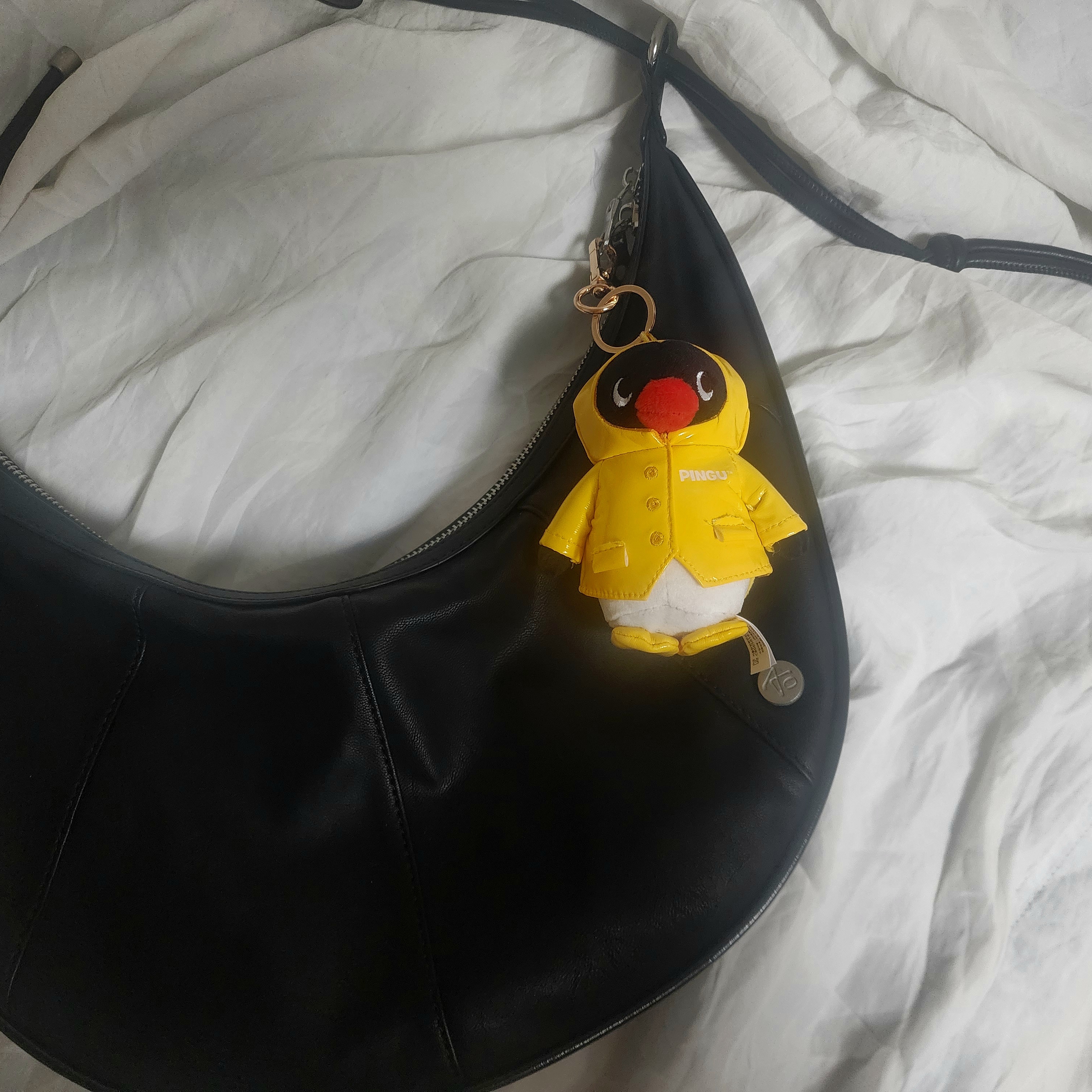 Pingu x CGV Raincoat Pingu Doll Keyring Yellow (10cm), Pingu Bottari Keyring 착용 스타일 - 1