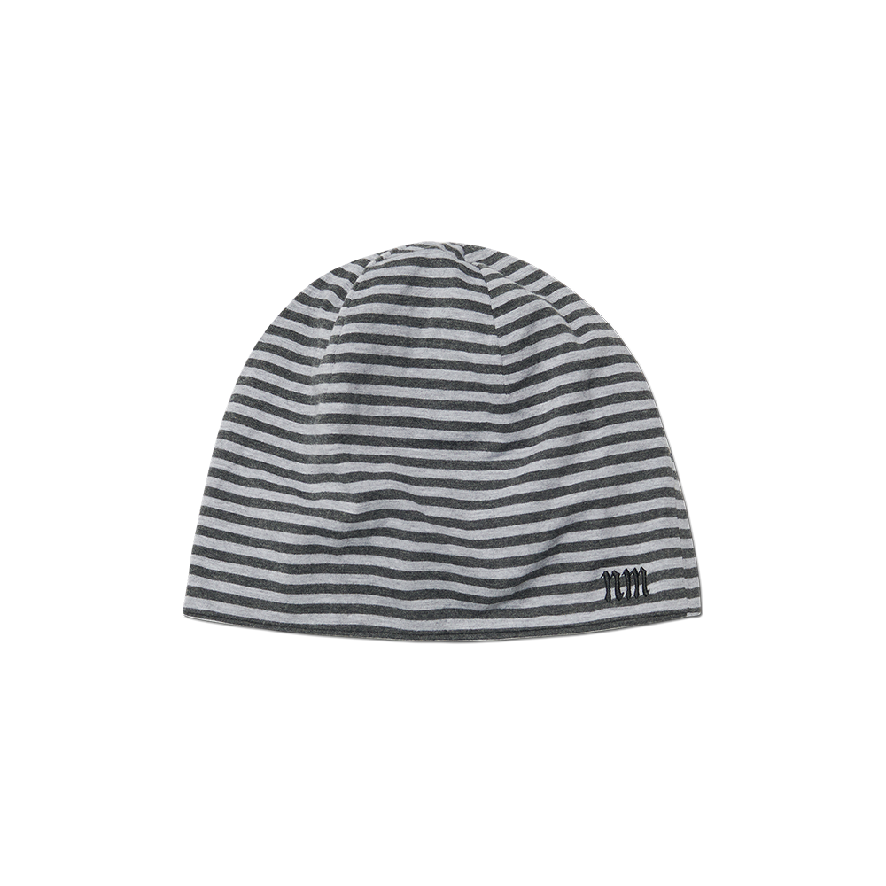 노매뉴얼 NM 스트라이프 비니 그레이(NOMANUAL NM Stripe Beanie Gray)