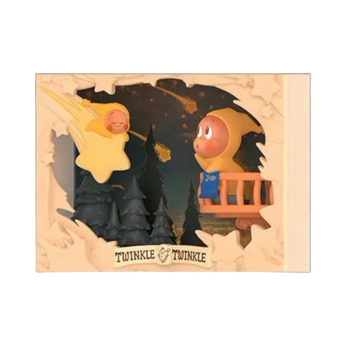 팝마트 작은별의 반짝이는 빛의 이야기 시리즈 씬 세트 별의 전령 (개봉 박스)(Pop Mart Twinkle Twinkle Light Up Series Scene Sets Star Messenger (Opened Case)) - 1