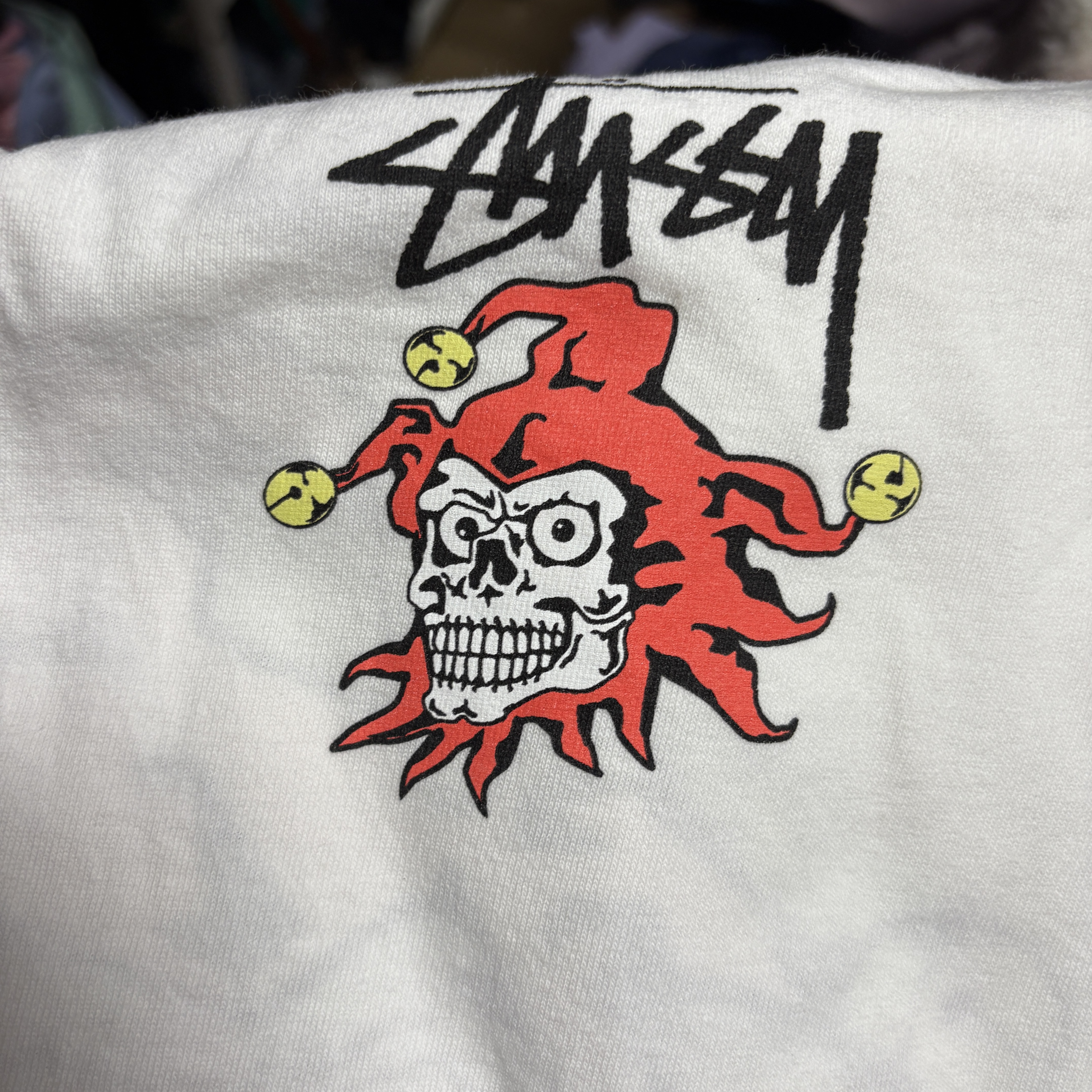 Stussy Joker T-Shirt White 착용 스타일