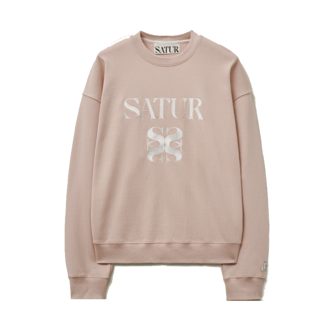 SA251MTM05LP SATUR Classic Logo Sweatshirt Light Pink