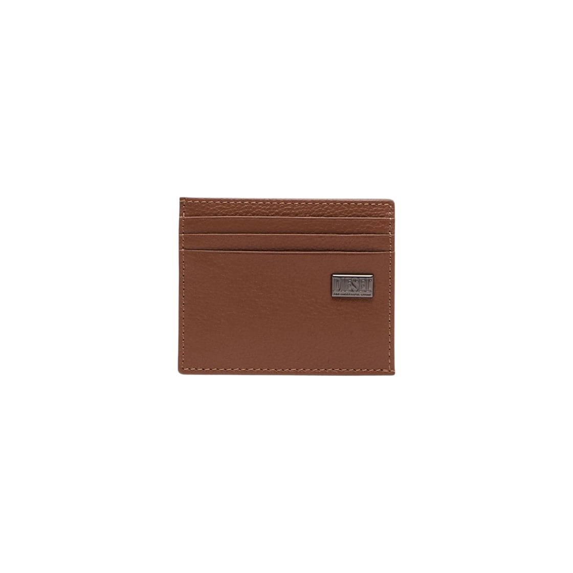 X09910P0685-T2159 Diesel Metal-D 6 Leather Card Holder Brown