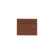 Diesel Metal-D 6 Leather Card Holder Brown