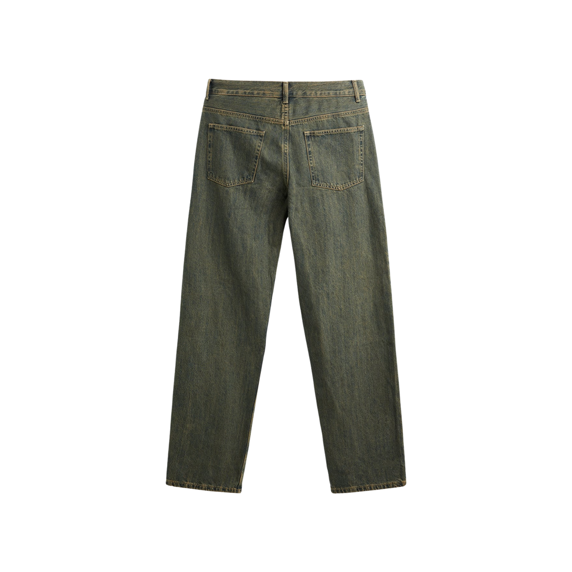 자라 오버다이드 스트레이트 핏 진 그린 블루(Zara Overdyed Straight Fit Jeans Green Blue) - 2