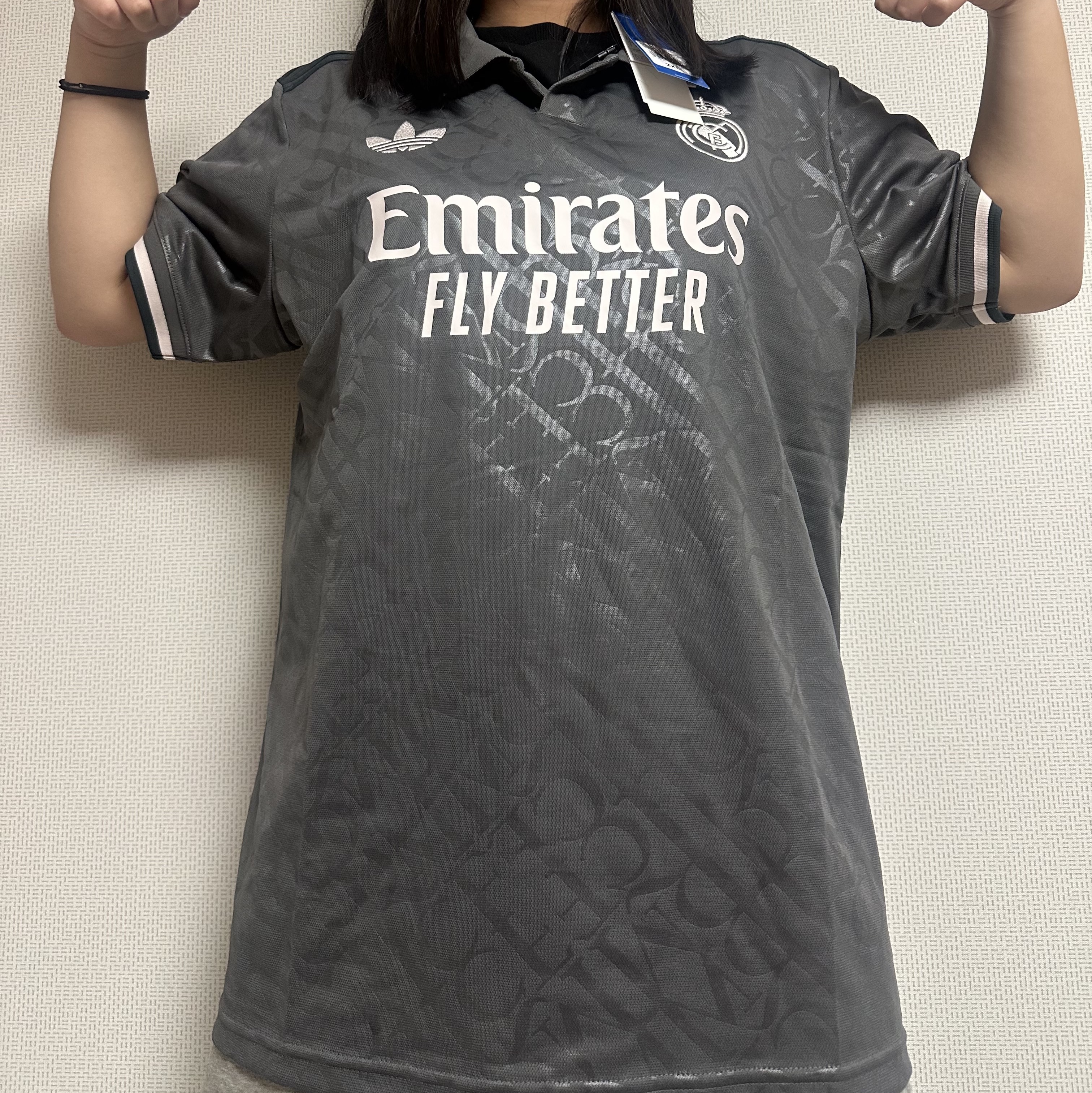 Adidas Real Madrid 2024/25 3rd Jersey Charcoal - KR Sizing (Non Marking Ver.) 착용 스타일