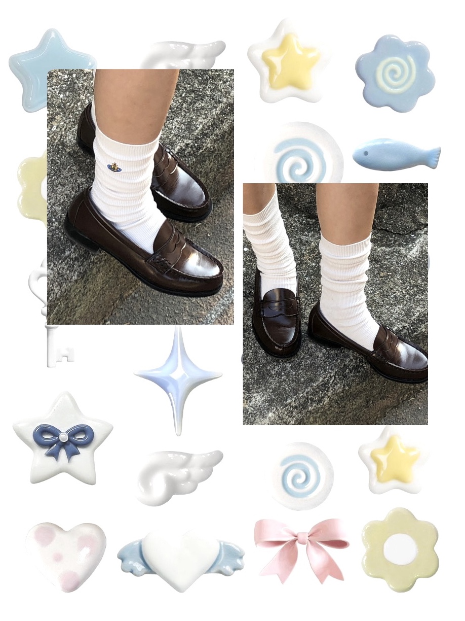 Haruta HS-4514 Penny Loafer Brown 착용 스타일 - 6