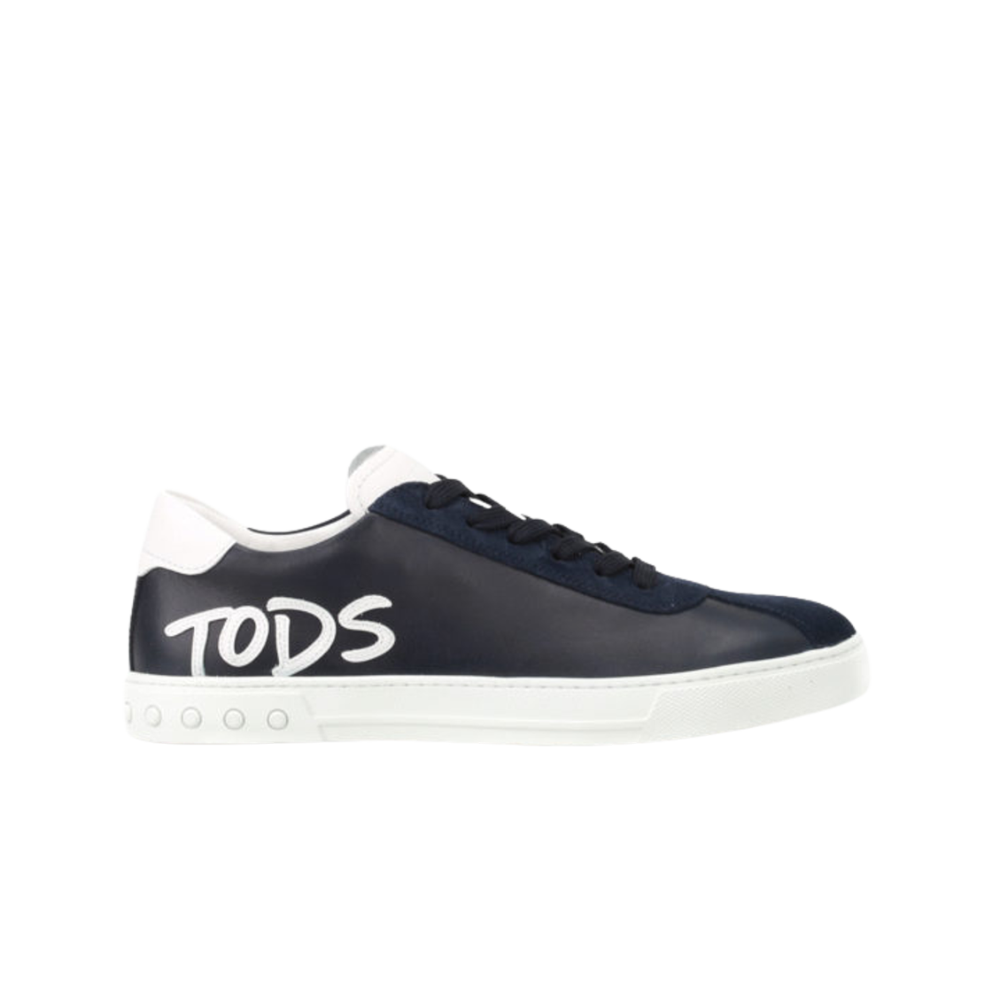XXM0XY0Y170IXM0ZWR Tod's Logo Patch Leather Sneakers Blue