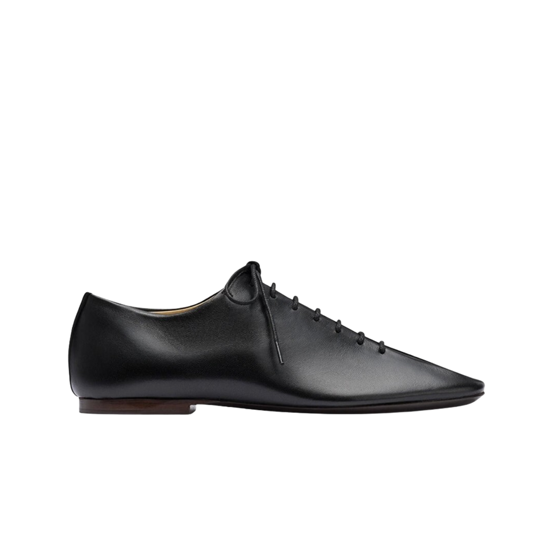 FO0245-LL0023-999 (W) Lemaire Shiny Nappa Souris Classic Derby Black