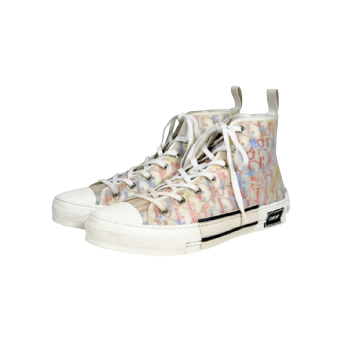 IT432G28GBCQ Dior Men's B23 Oblique High-Top Canvas Sneakers Multi