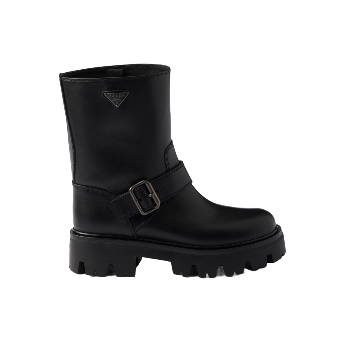 1U187O-UZE-F0002 (W) Prada Leather Booties Black