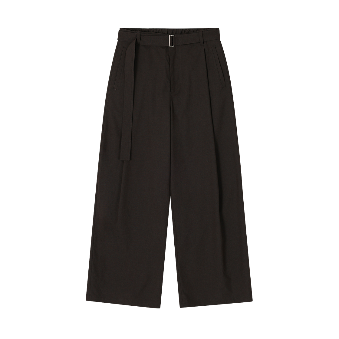 SH5PT508BR SONGZIO HOMME Belted Wide Pants Brown