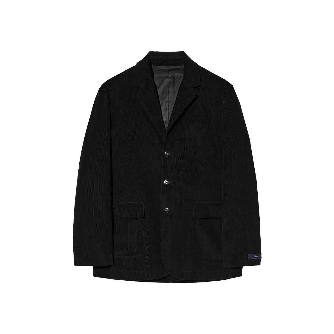예일 클래식 코듀로이 3버튼 블레이저_블랙(Yale Classic Corduroy 3 Button Blazer_Black)