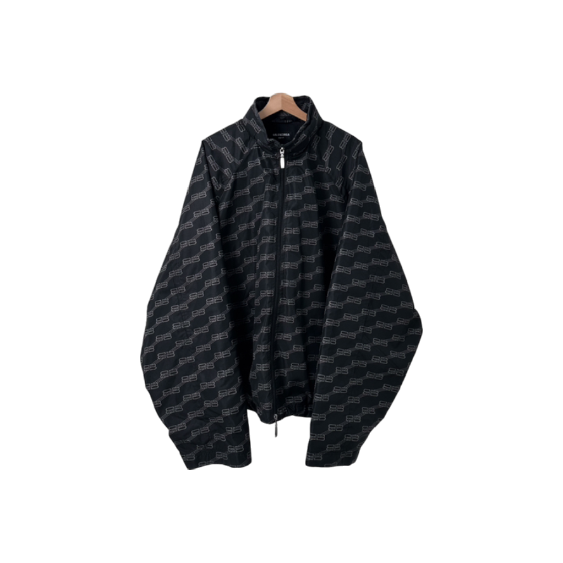 ITDWCPKG2U83 Balenciaga Mens 22FW BB Logo Monogram Jacquard Windbreaker Jacket