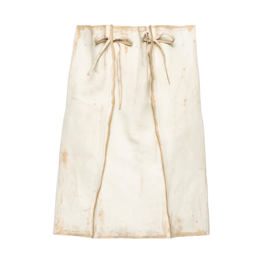 51928-18DD-F0009 (W) Prada Leather Skirt White