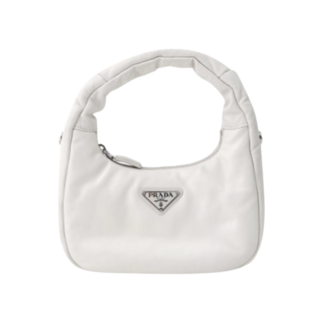 프라다 패딩 소프트 나파 가죽 미니백 핸드백 크로스백 화이트(Prada Padded Soft Nappa Leather Mini Handbag Crossbody Bag White)