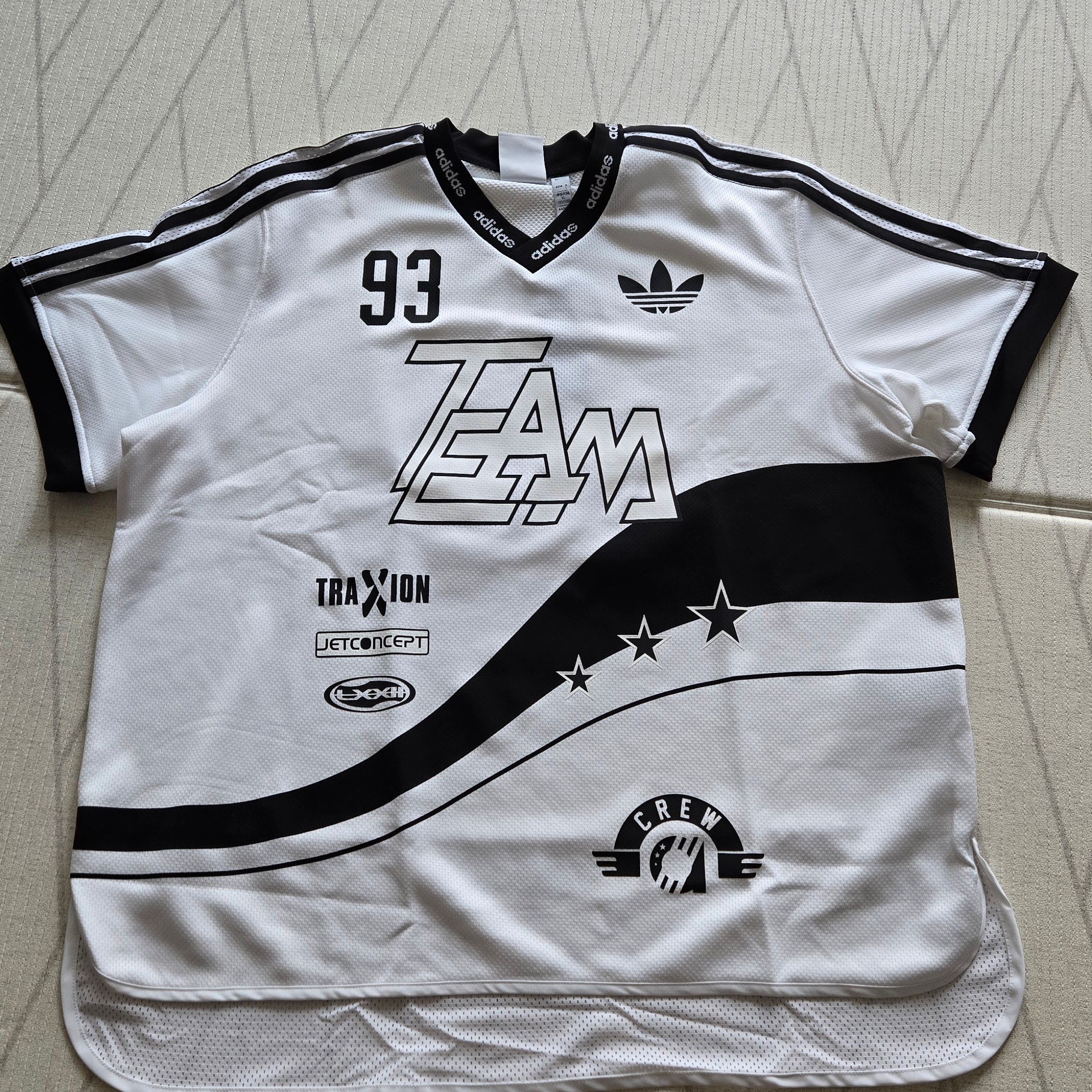Adidas Adilenium Season 2 Team 93 Jersey White - KR Sizing 착용 스타일
