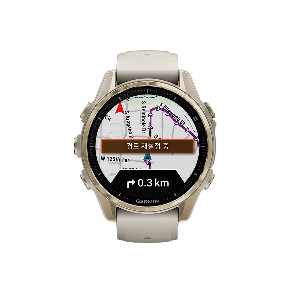 [10% 적립] 가민 피닉스 8 아몰레드 GPS 스마트워치 43mm 사파이어 소프트 골드 & 포그 그레이 밴드([10% 적립] Garmin Fenix 8 AMOLED 43mm Sapphire Soft Gold & Fog Grey) - 2