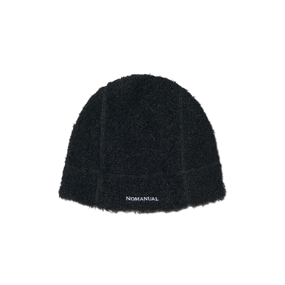 NMWF52HG01BLK NOMANUAL Nest Hairy Beanie Black