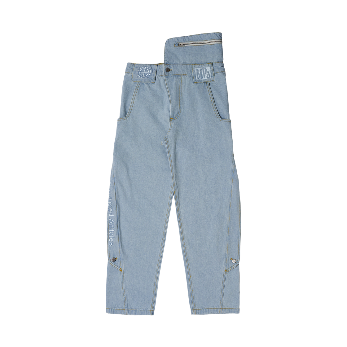 P0000CEZ Plasticproduct MPa Single Waist Pochet Pants Steel Blue