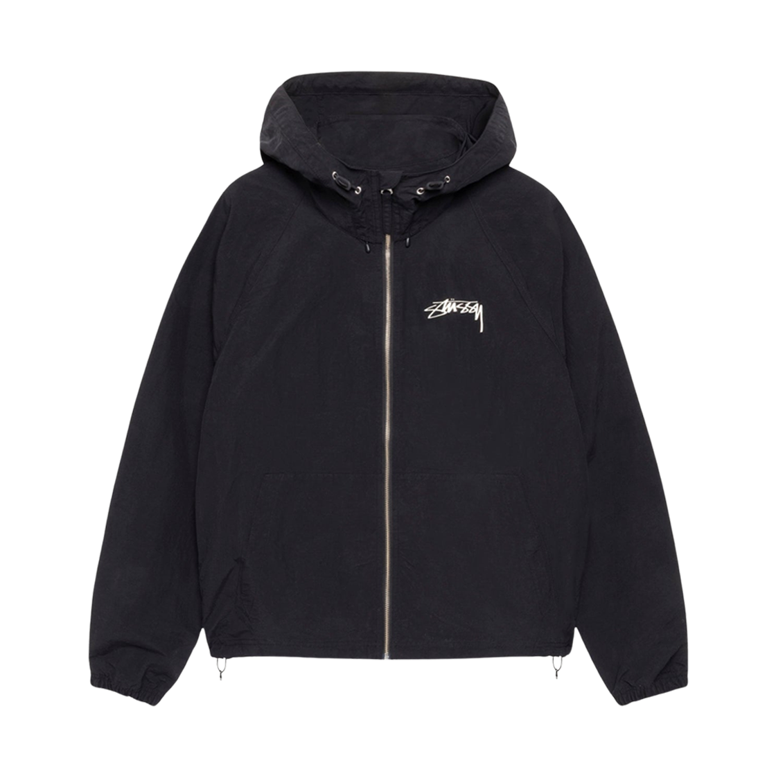 스투시 나일론 비치 쉘 자켓 블랙(Stussy Nylon Beach Shell Jacket Black)