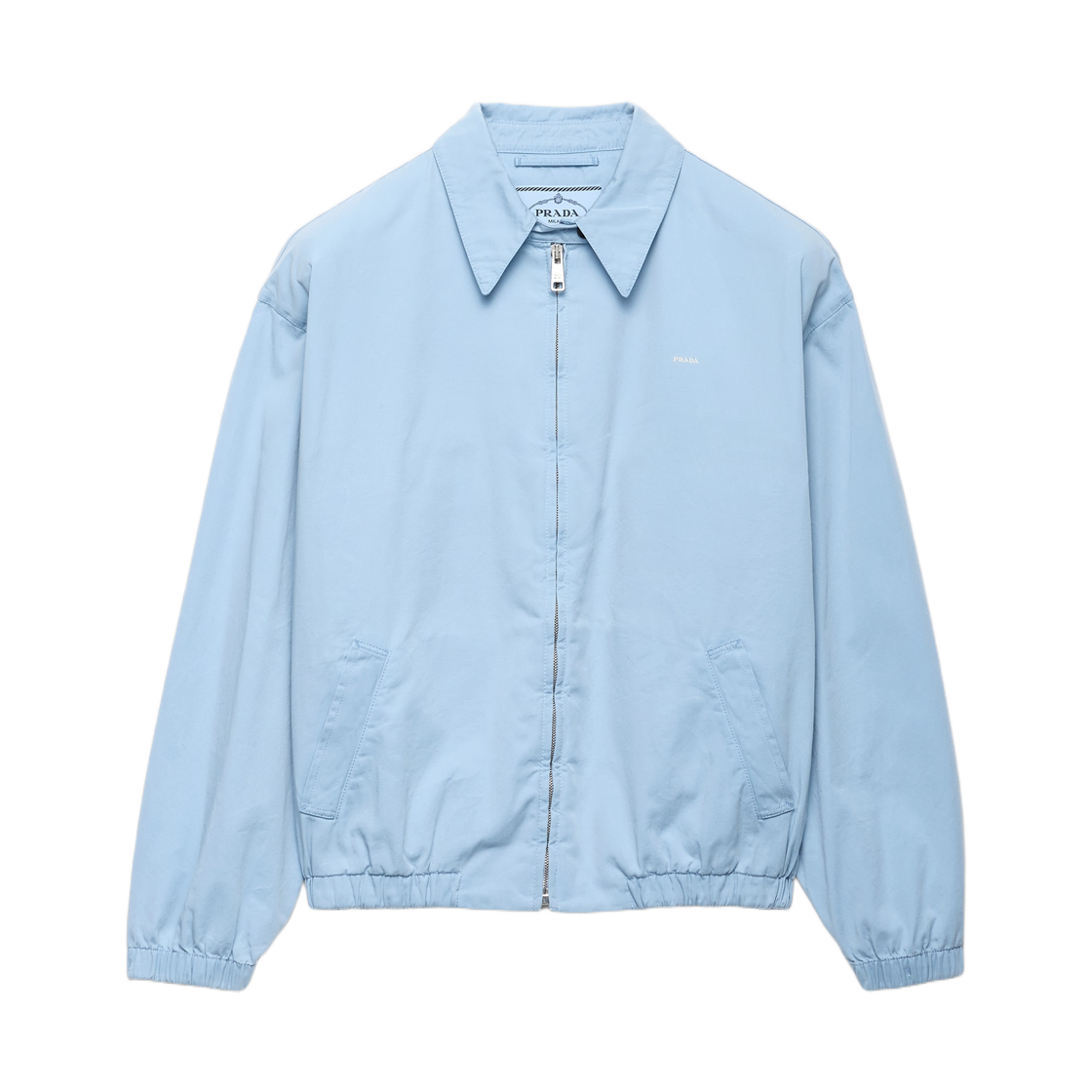 292318-1716-F0M10 (W) Prada Old Gabardine Blouson Jacket Astro