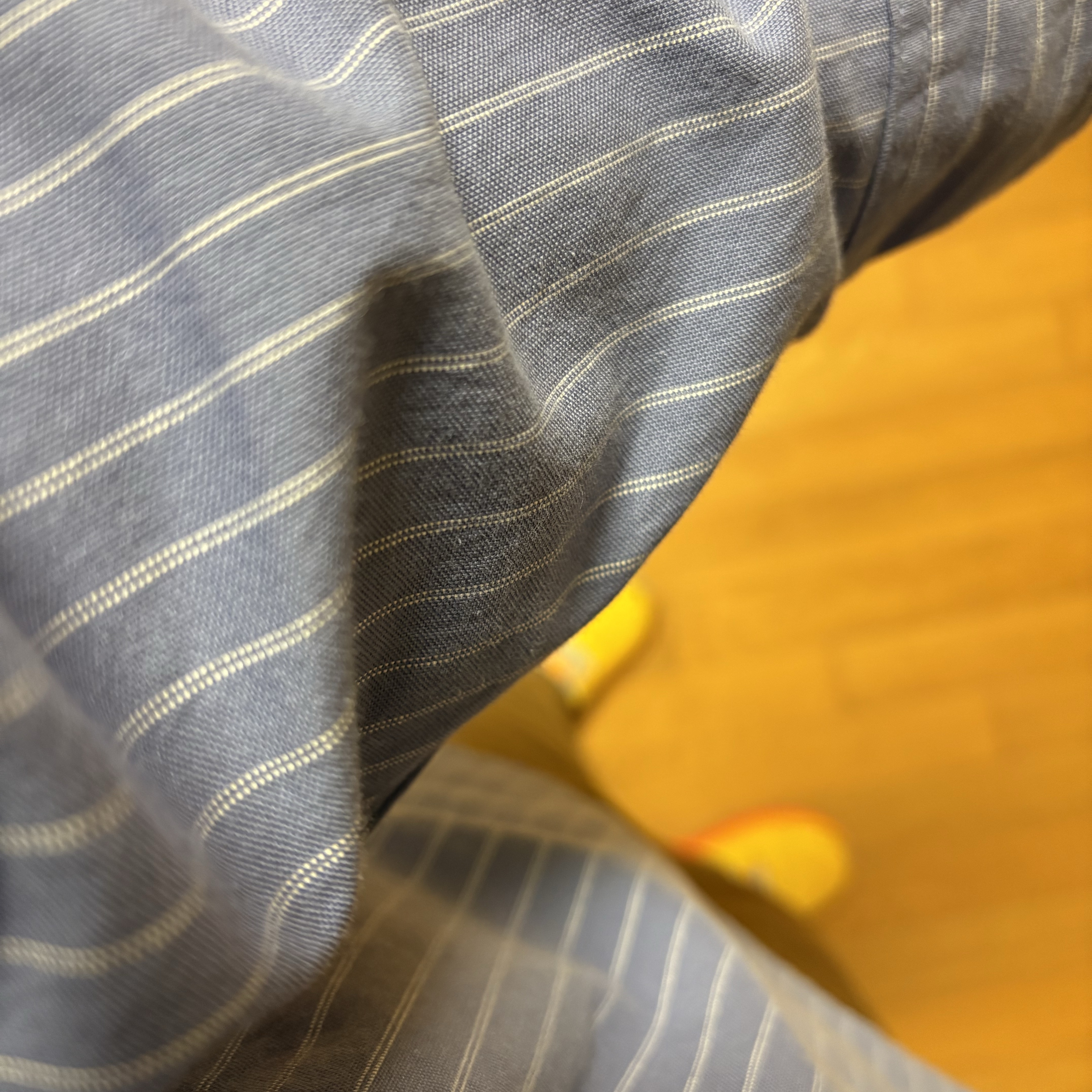 Stussy Oxford Shirt Blue Stripe 착용 스타일 - 1