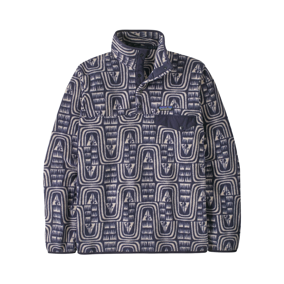 25551 Patagonia Lightweight Synchilla Snap-T Fleece Pullover Flow Sunken Blue