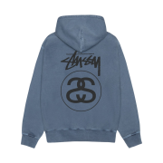 Stussy Stock Link Zip Hoodie Pigment Dyed Navy