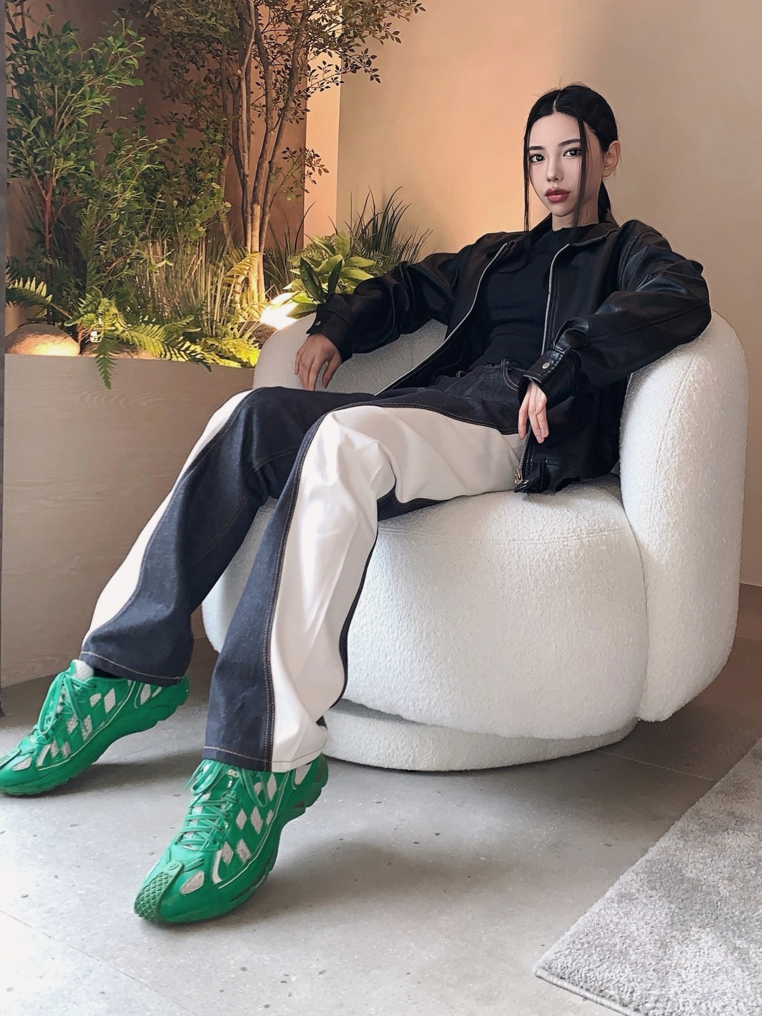 Asics x Kiko Kostadinov Gel-Kiril Cilantro 착용 스타일