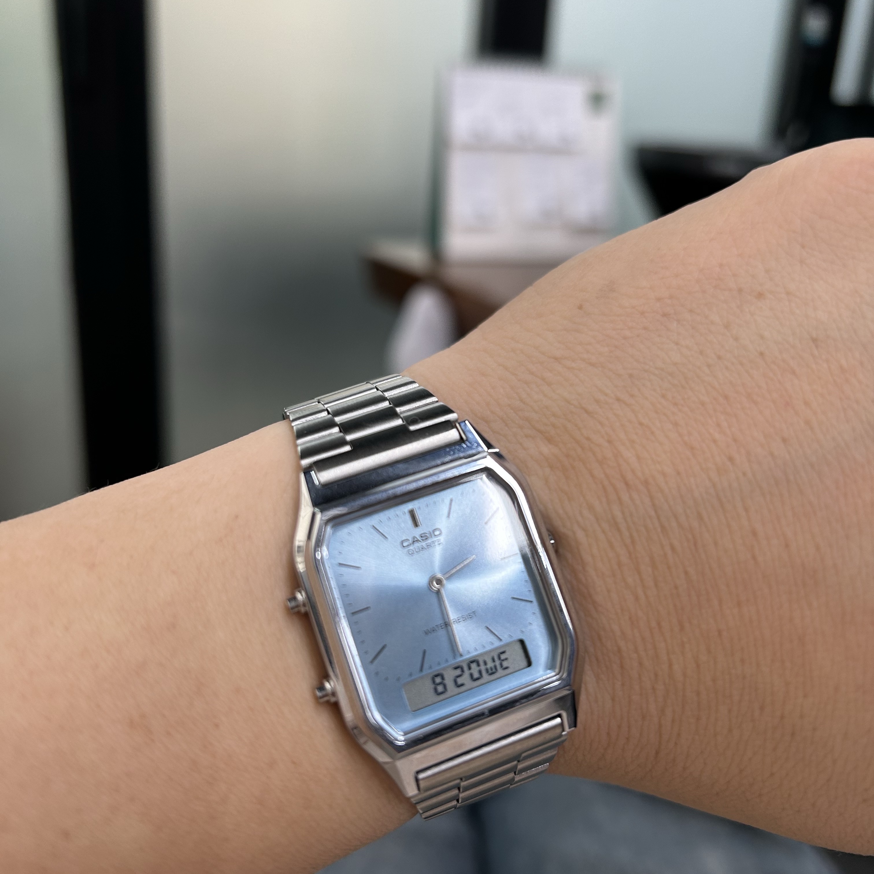 Casio AQ-230A-2A1MQY 착용 스타일