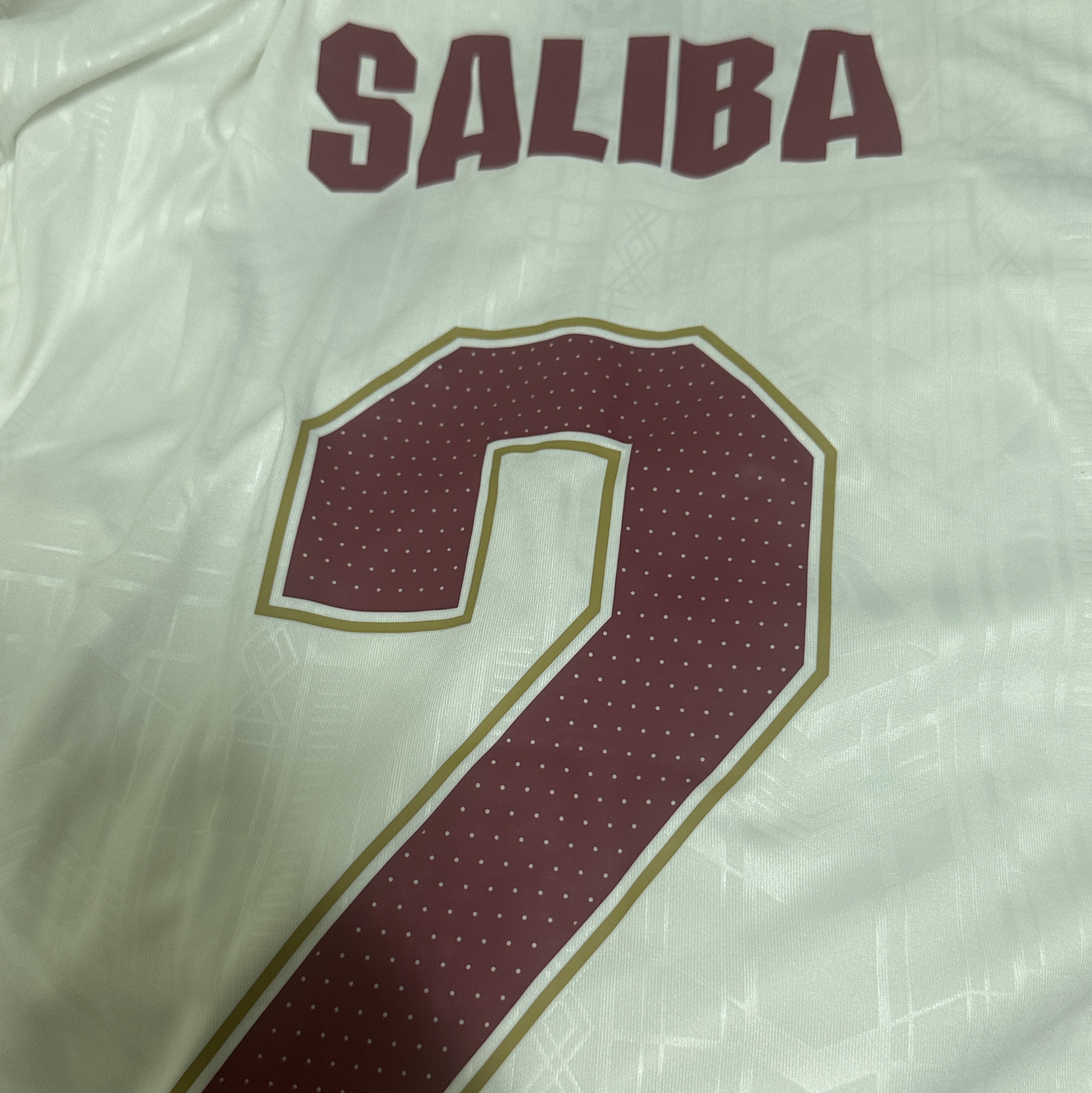 Adidas Arsenal 2025/26 3rd Long Sleeve Jersey Cloud White Team Coll Burgundy 2 - US Sizing (Non Marking Ver.) 착용 스타일 - 3