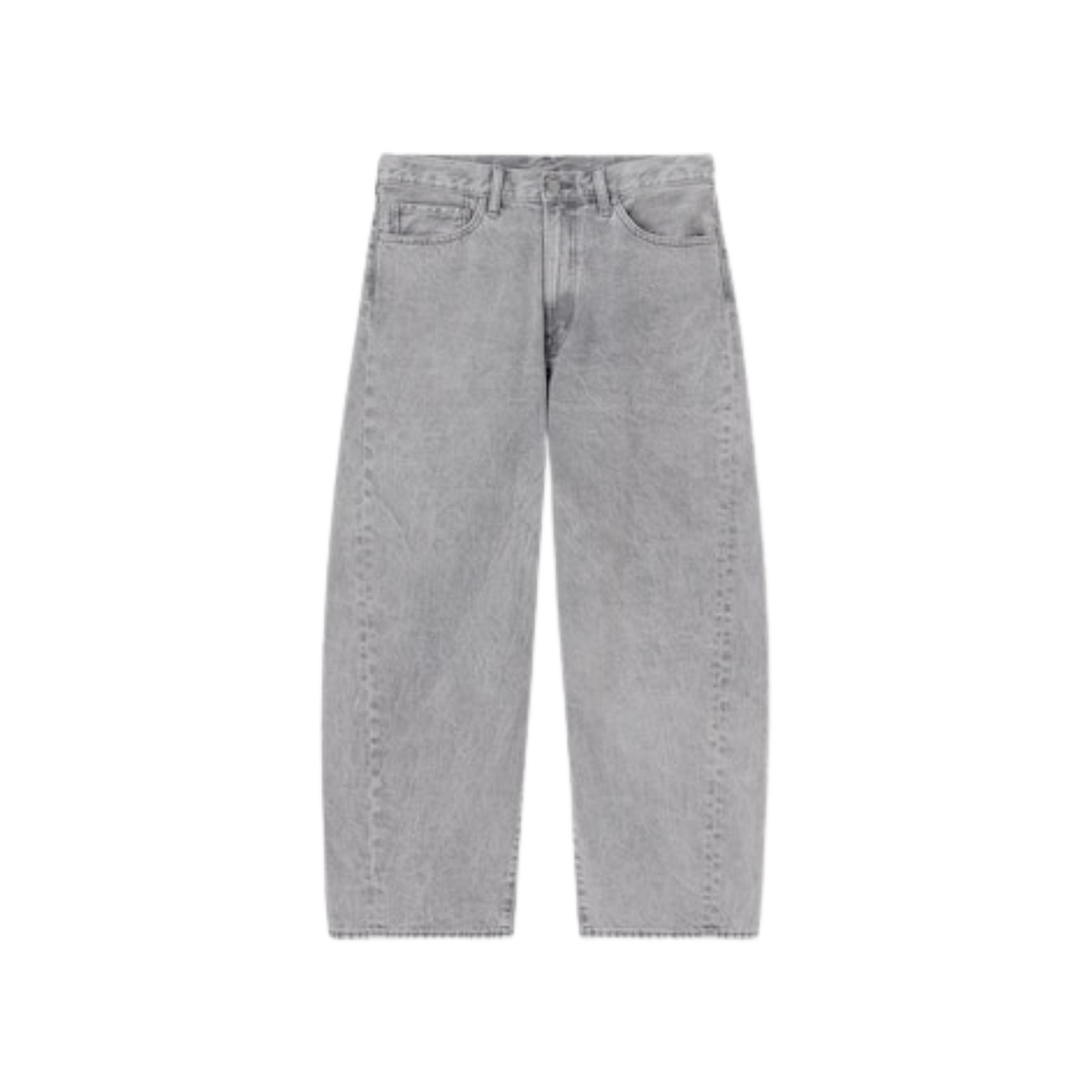 352003-02 GU Barrel Leg Jeans Light Gray