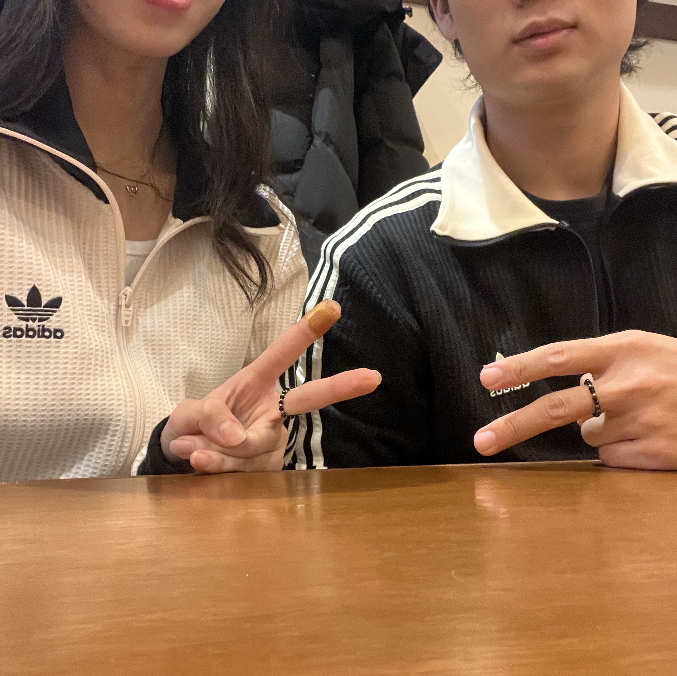 Adidas Waffle Beckenbauer Track Top Wonder White - KR Sizing, Adidas Waffle Beckenbauer Track Top Black - KR Sizing 착용 스타일 - 3