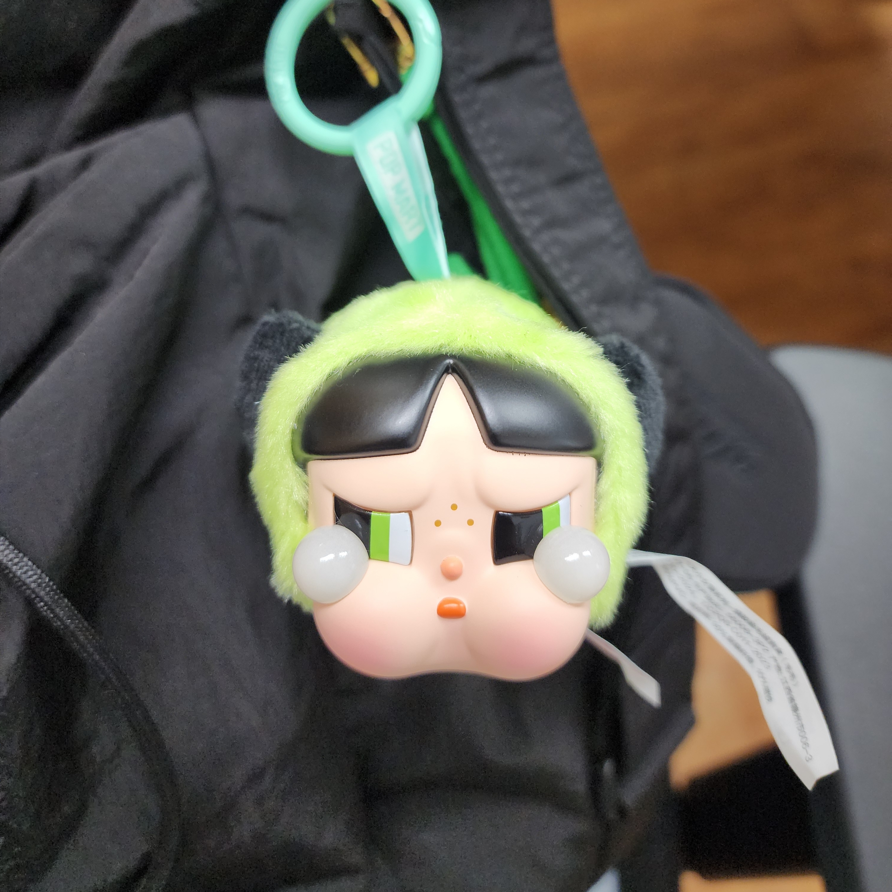 Pop Mart Crybaby x Powerpuff Girls Series Keyring Buttercup (Opened Case) 착용 스타일