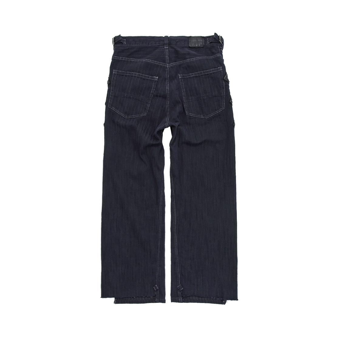 폴리테루 행크 스트라이프 스트레이트 데님 블루 차콜(Polyteru HANK Striped Straight Denim Blue Charcoal) - 2