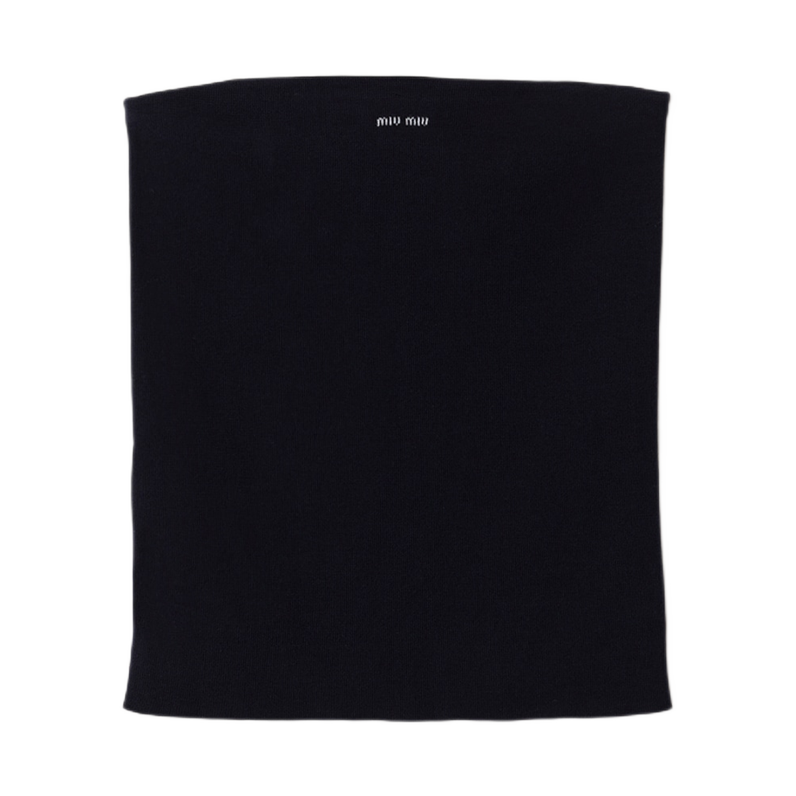 MMV311-18HY-F0008 (W) Miu Miu Cotton Knit Tube Top Navy