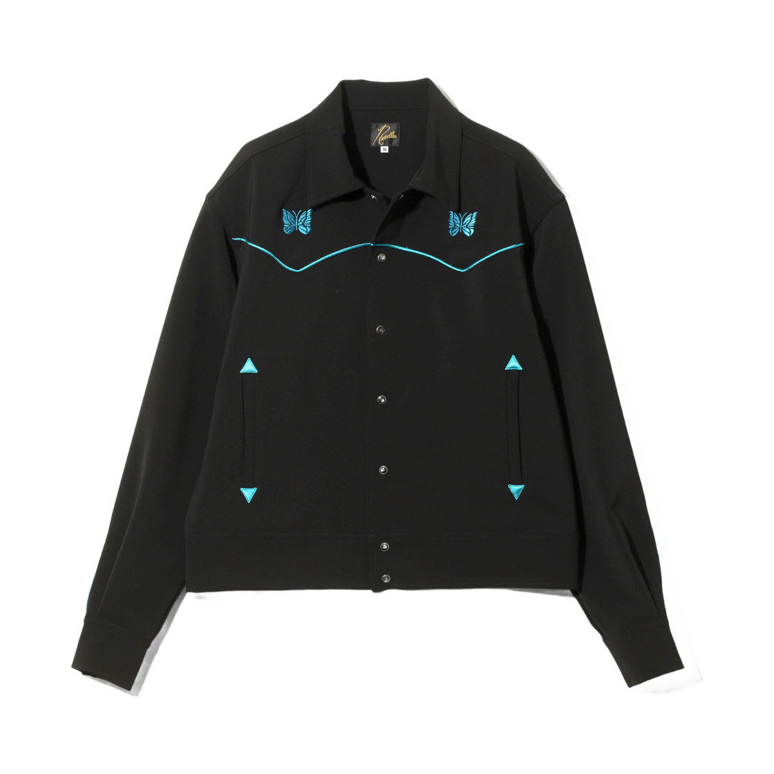 니들스 파이핑 카우보이 자켓 폴리 더블 클로스 블랙(Needles Piping Cowboy Jacket Poly Double Cloth Black)