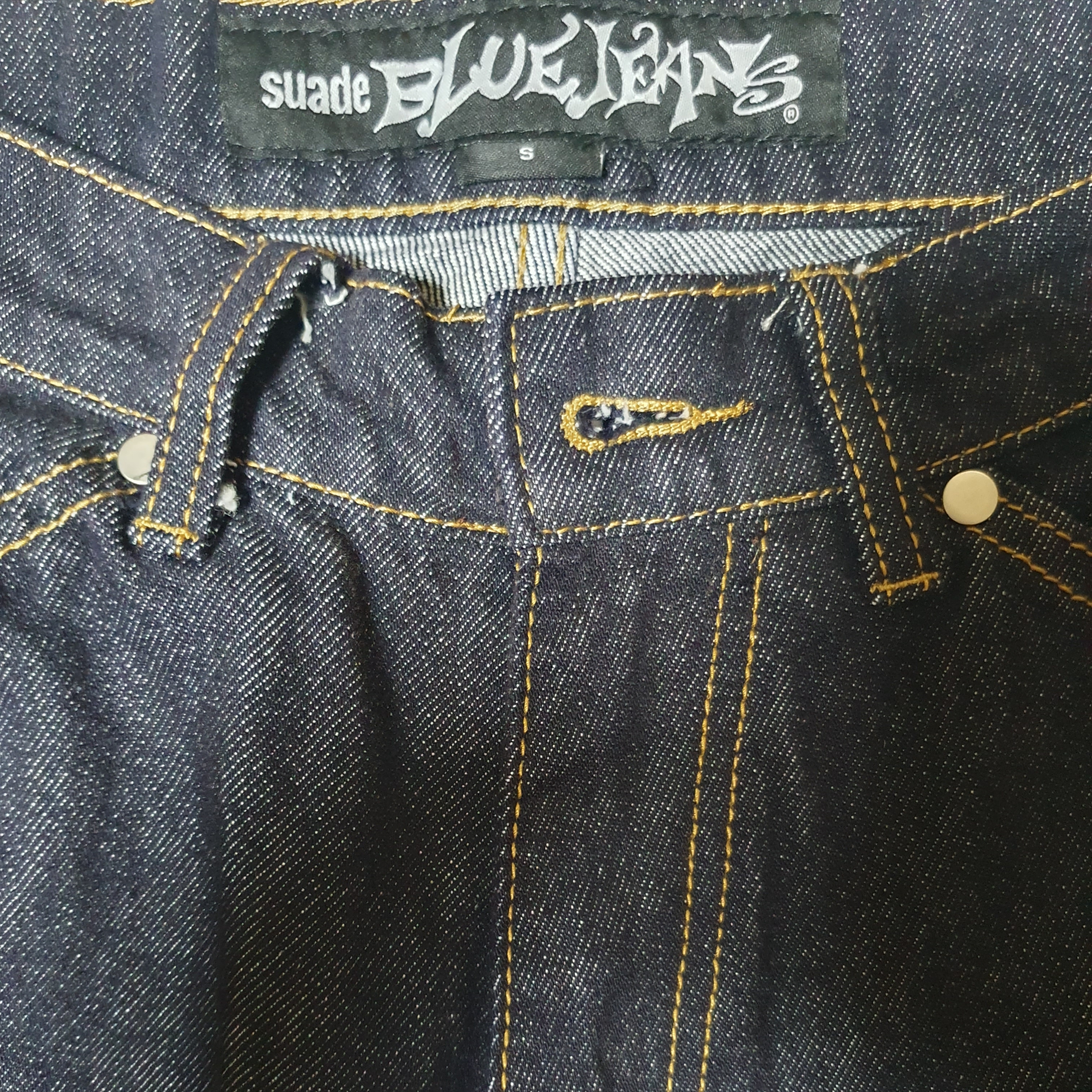 Suade Contour Double Knee Shorts Raw Indigo 착용 스타일