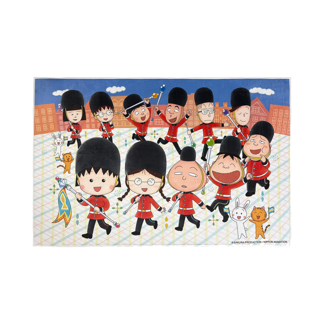 얼렁뚱땅 상점 마루코와 친구들 런던 러그(ULDD Maruko and Friends London Rug)