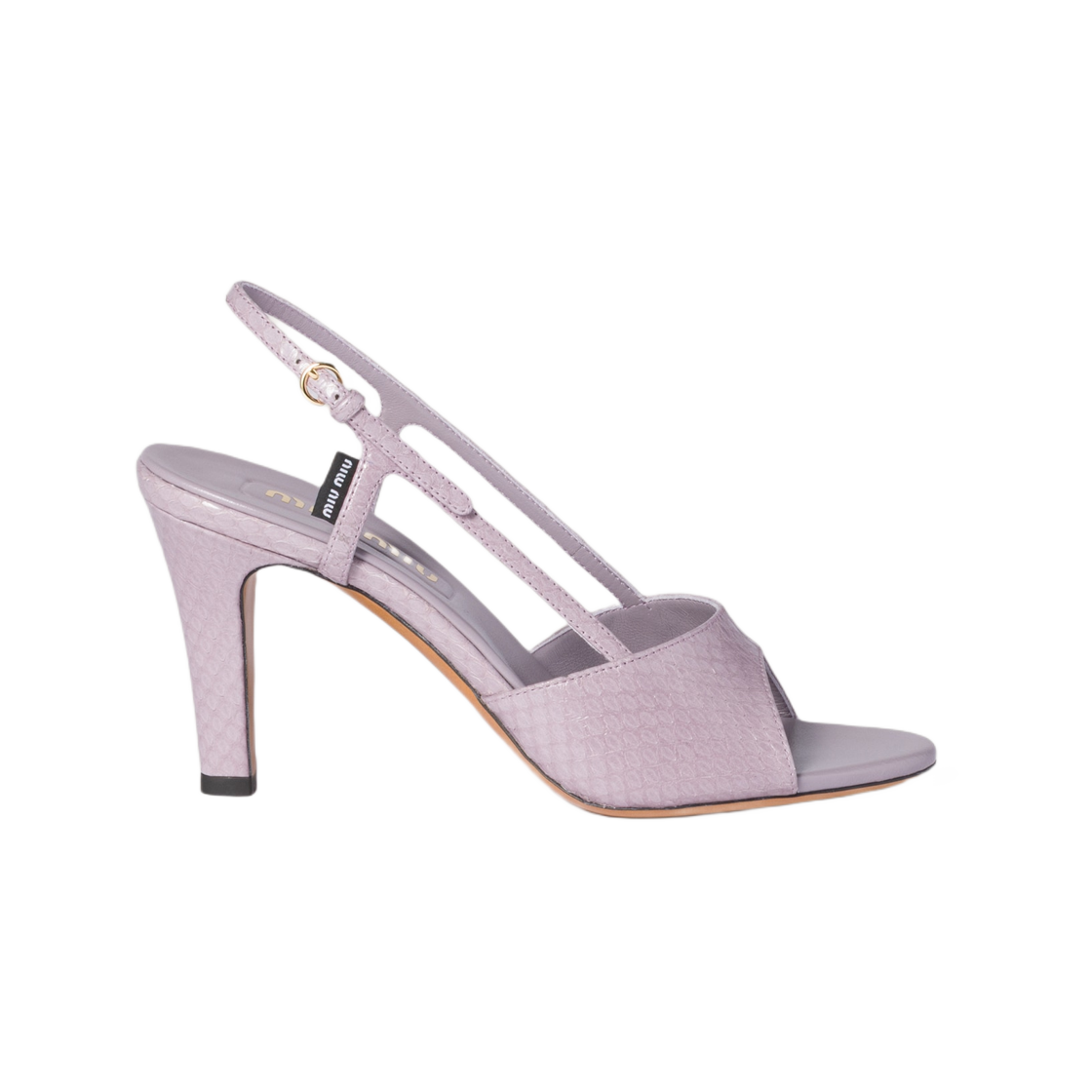 (W) 미우 미우 에어즈 슬링백 샌들 위스테리아((W) Miu Miu Ayers Slingback Sandals Wisteria) - 1