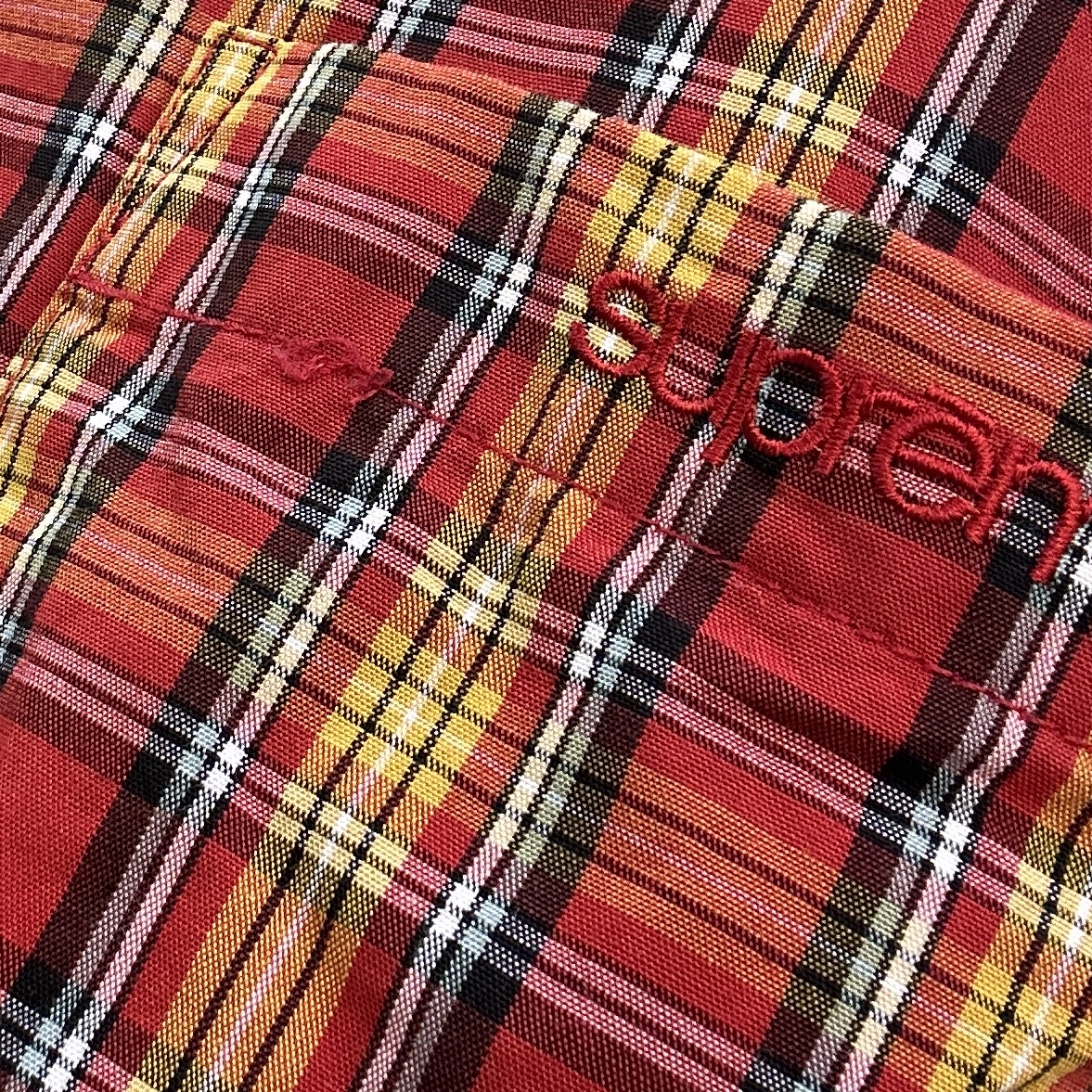 Supreme Mini Plaid S/S Shirt Red - 25SS 착용 스타일