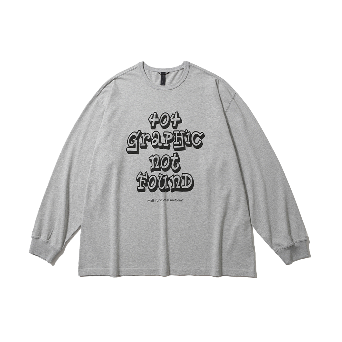 모이프 404 GNF(F) 롱슬리브 티셔츠 헤더그레이