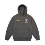 Palace x Neighborhood Skull Zip Hood Charcoal Tif - 25FW