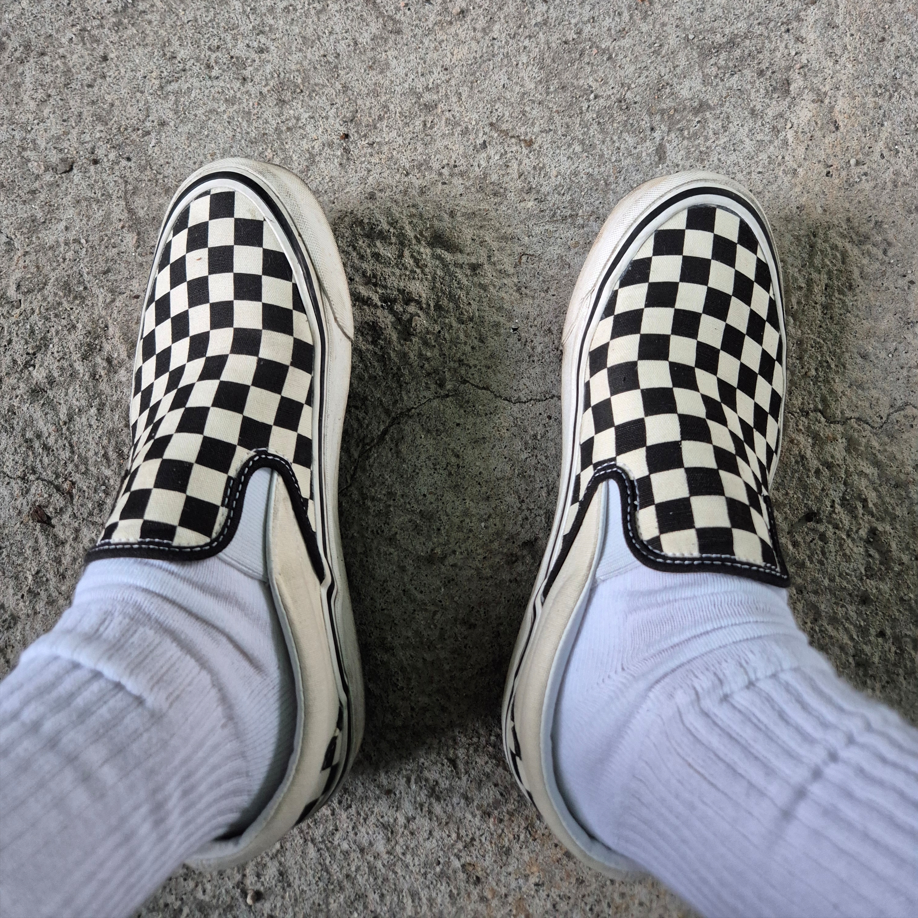 Vans Slip-On 98 DX Anaheim Factory Classic Checkerboard 착용 스타일