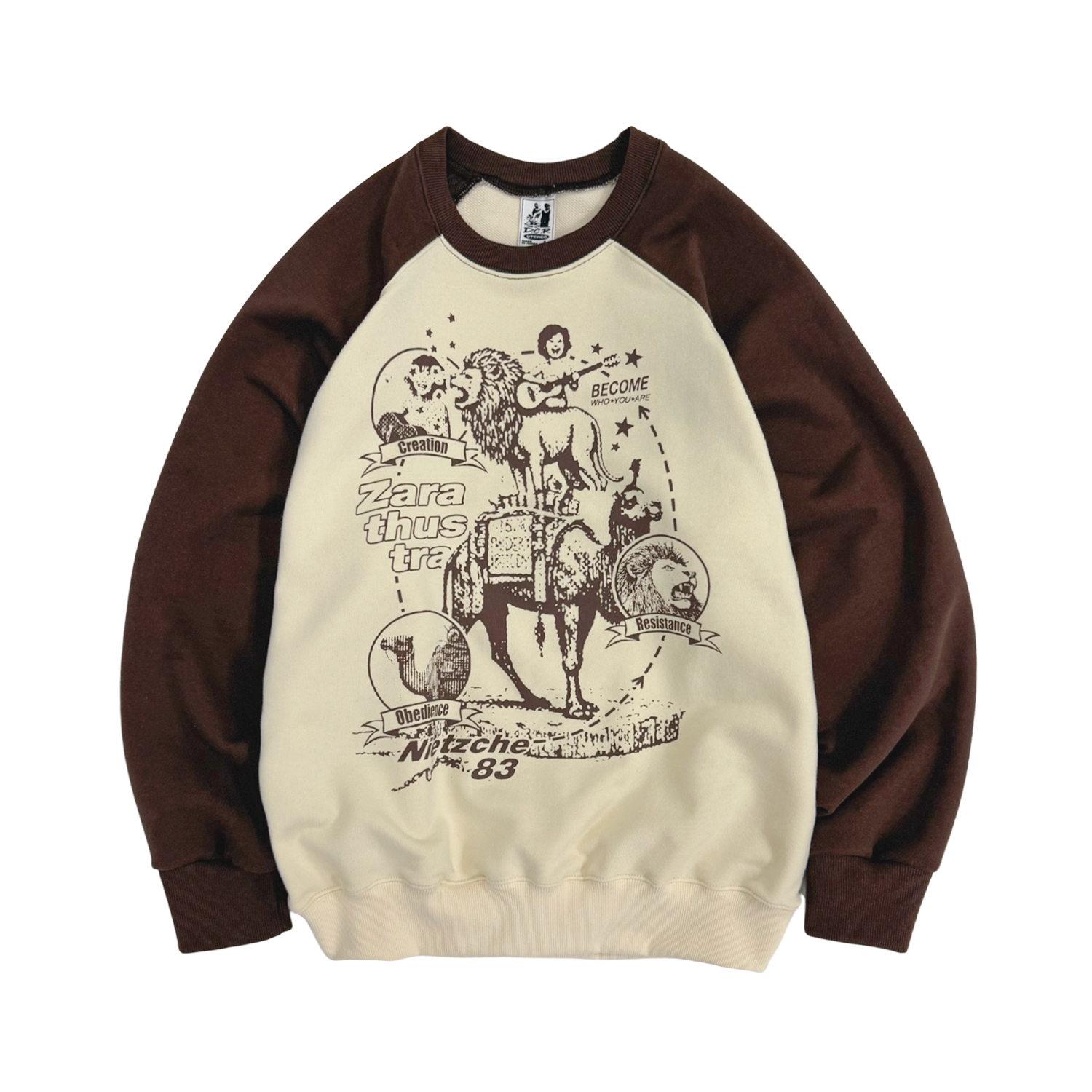 디파이클럽로버스 짜라투스트라 레글런 스웨트셔츠(DEFYCLUBROBBERS Zarathustra Reglan Sweatshirt)